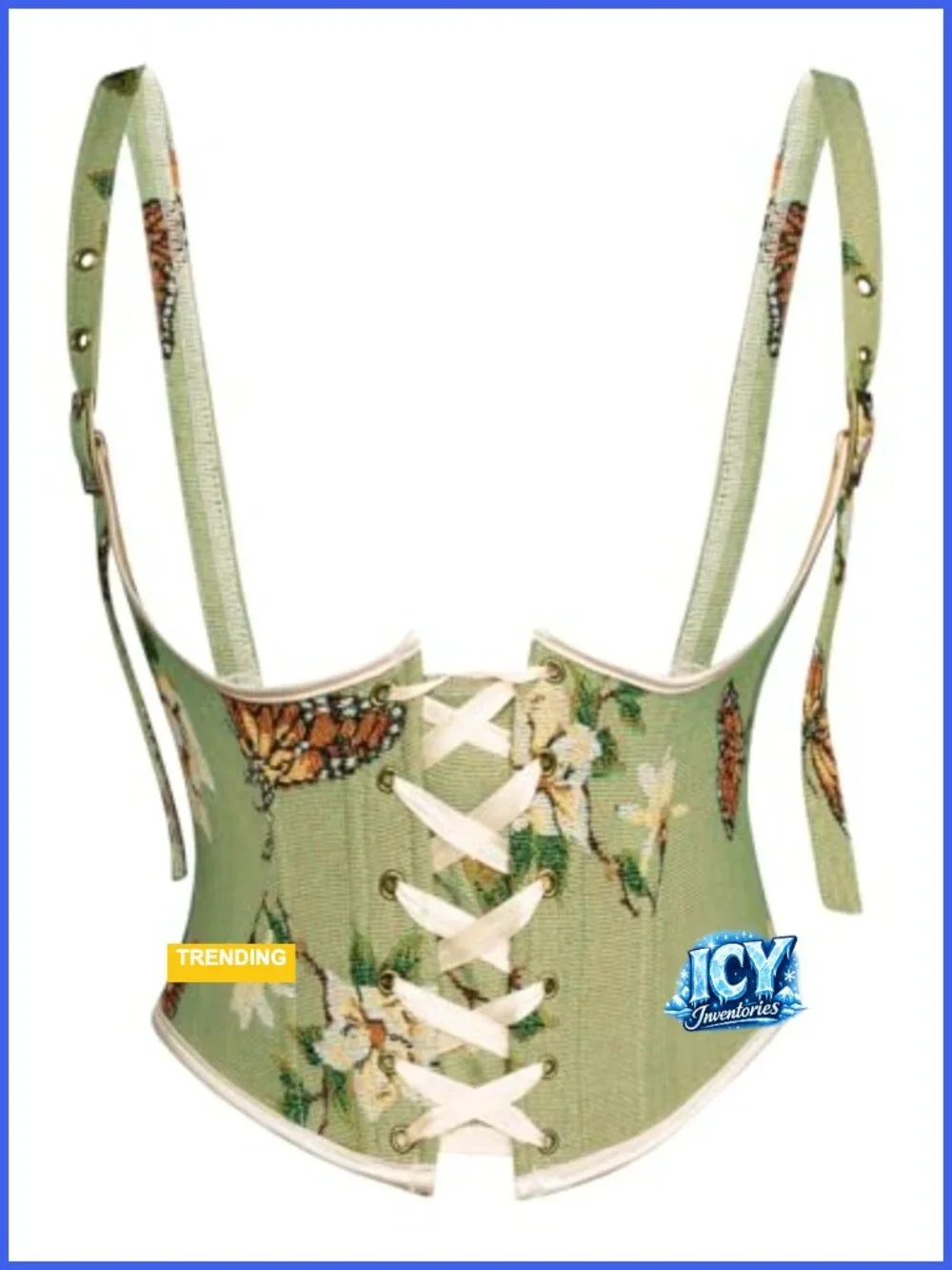 Women's Underbust Corset Floral Renaissance Waist Cincher
